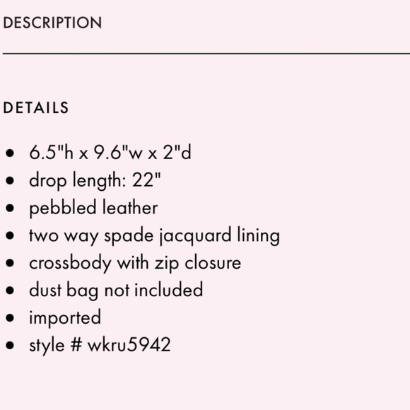 38. Kate Spade Jackson Triple Gusset Crossbody - Picture 5 of 10